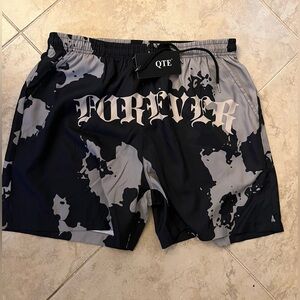 Black and Gray Women's Shorts